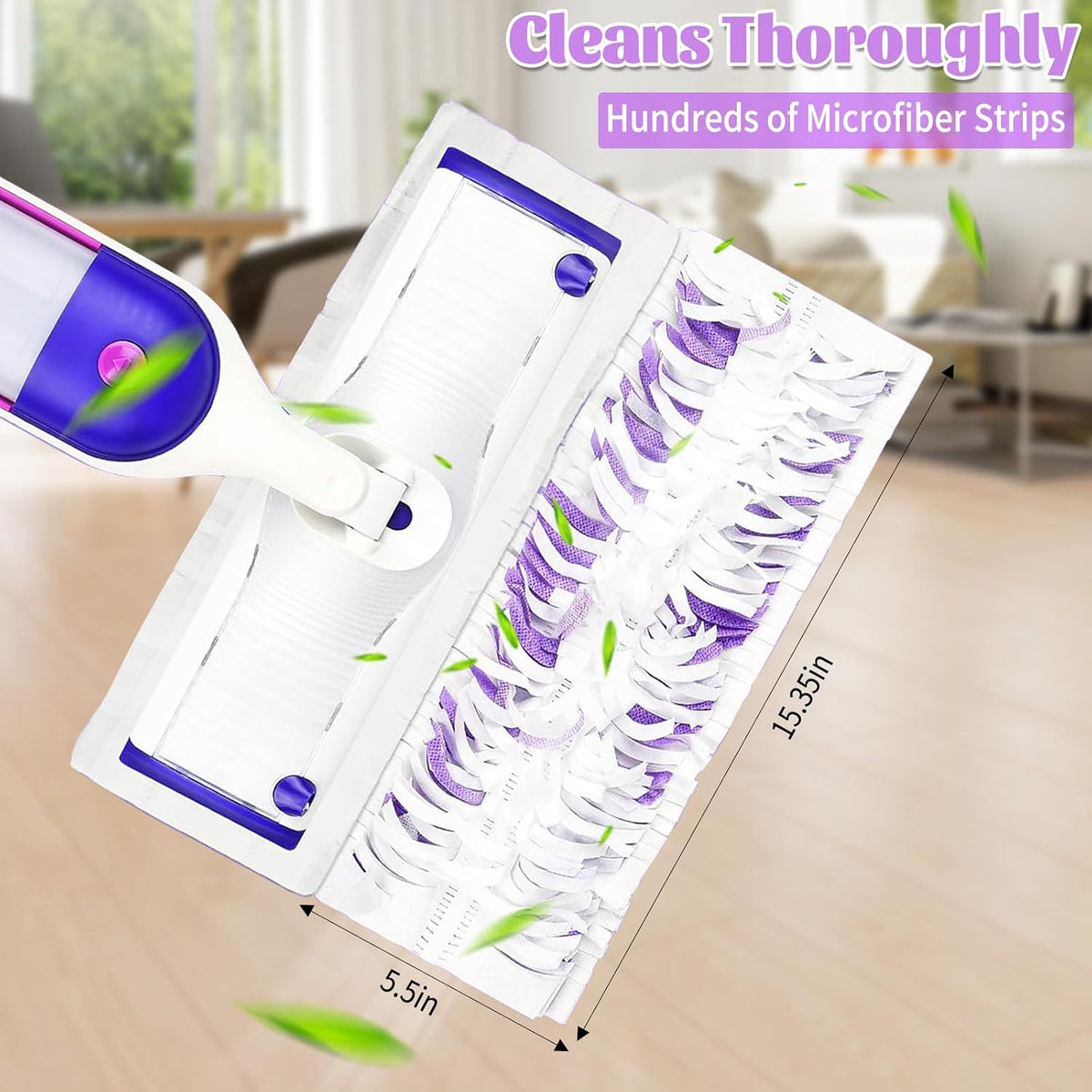 25 Pack Disposable Mop Replacement for Swiffer Power Mop Refills