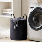 YOUDENOVA Woven Rope Laundry Hamper Basket, 72L Blanket Basket for Nursery