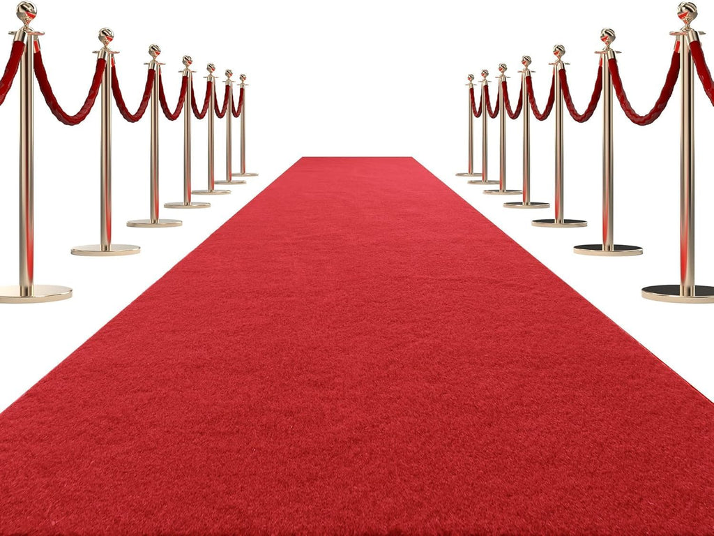 HOMBYS 450 GSM Extra Thick 3x10 ft Black Carpet Runner for Partys & Events, Heavy-Duty Felt Aisle Runway Rug for Steps, Prom Proposal & Wedding Ceremony Decorations, Hollywood Oscars for VIP Awards