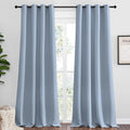 NICETOWN Vintage Blue Blackout Curtains 102 inches Length by NICETOWN