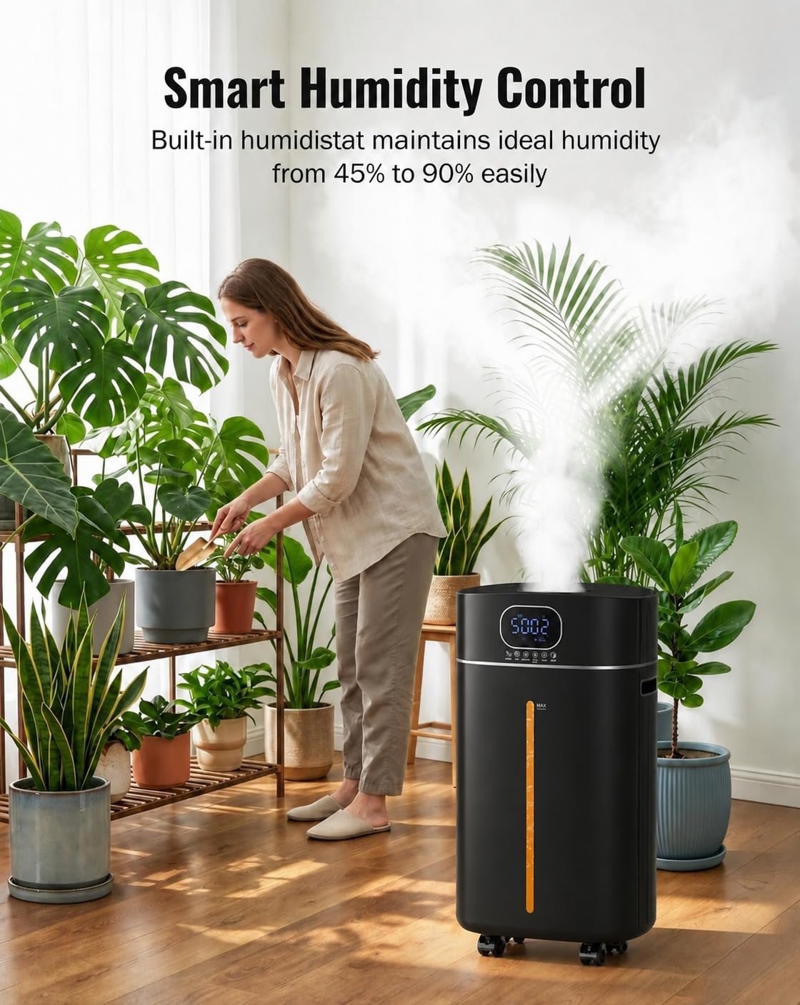 4.2Gal/16L Cool and Warm Mist Humidifier for Large Room 1500 sq ft