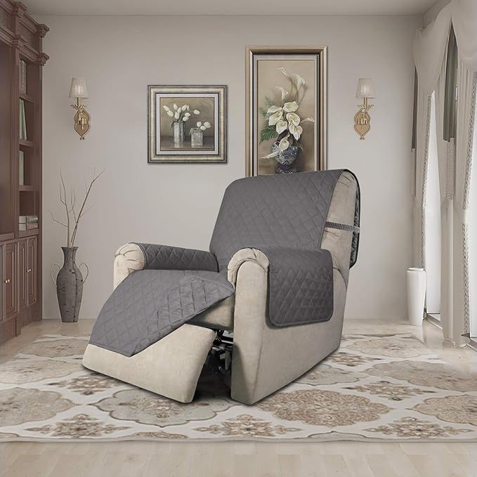 Easy-Going Recliner Chair Slipcover Reversible Sofa Cover Water Resistant Couch - Image 2