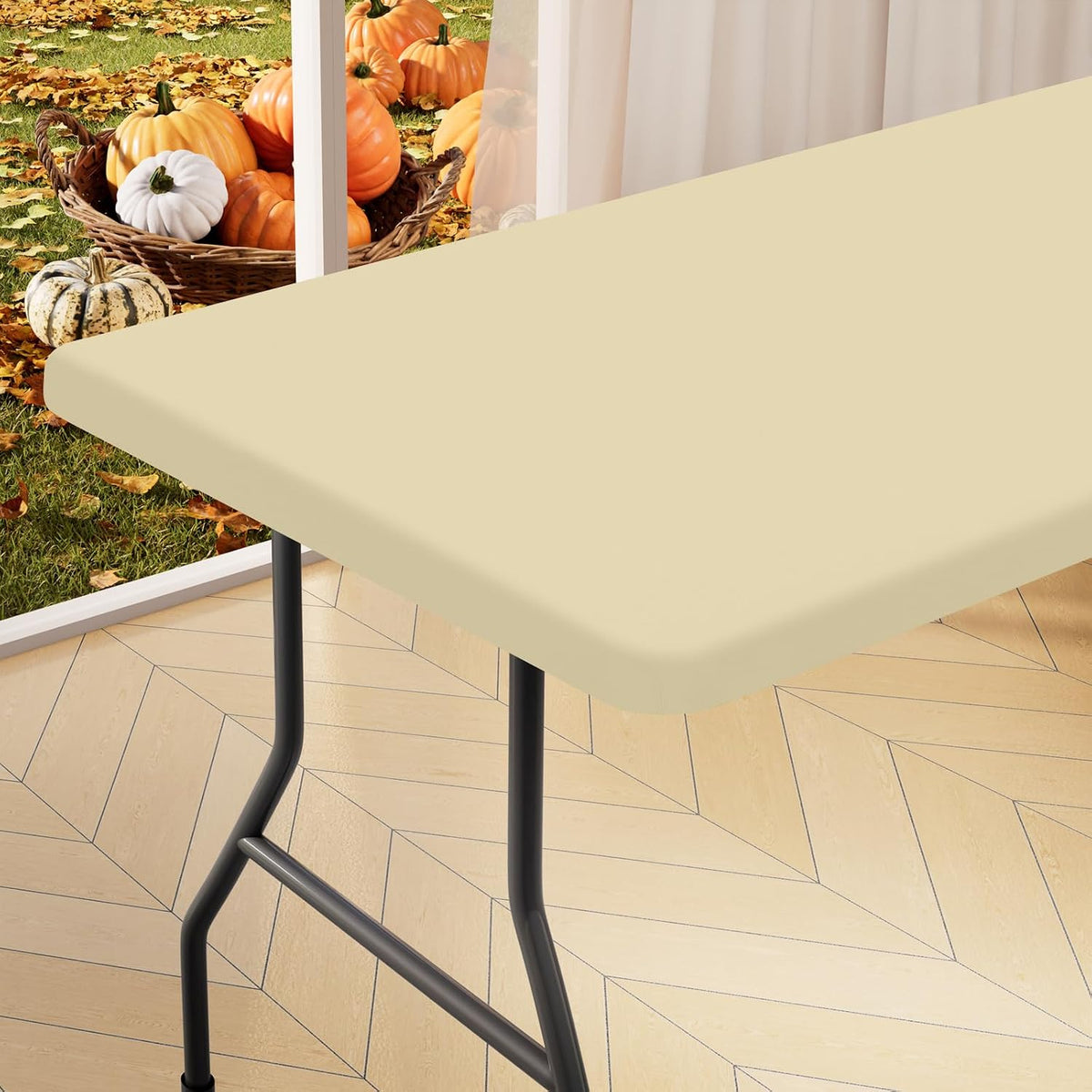 homing Rectangle Table Cloth Cover 8 Foot Elastic Fitted Tablecloth