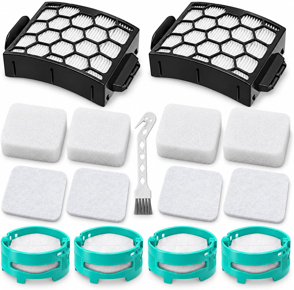 LA802 Filters and Brush Roller Kit Compatible with Shark LA802 LA742 Vacuum