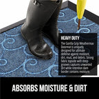 GORILLA GRIP 100% Waterproof All-Season WeatherMAX Doormat, US Designed Natural - Image 4