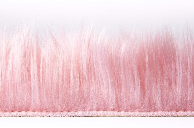 Ashler faux fur rug, Fluffy Shaggy Area Rug Ultra Soft 2.2 x 6 Feet Rectangle - Image 5
