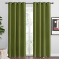 NICETOWN Olive Green Blackout Curtains 86 inches Length by NICETOWN