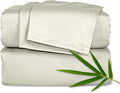 Pure Bamboo King Sheets, Genuine 100% Organic Viscose Derived from Bamboo Bed Sheet Set, Luxuriously Soft & Cooling, Double Stitching, 2 Year Quality Promise (King, Birch)