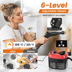 Steam Cleaner for Home, 6 Adjustable Levels, Dual Control