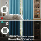 Simplebrand Ava Turquoise Short Blackout Curtains - Image 5