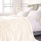 Exclusivo Mezcla Plush Fuzzy Fleece Bed Blanket King Size, Super Soft, Fluffy - Image 5