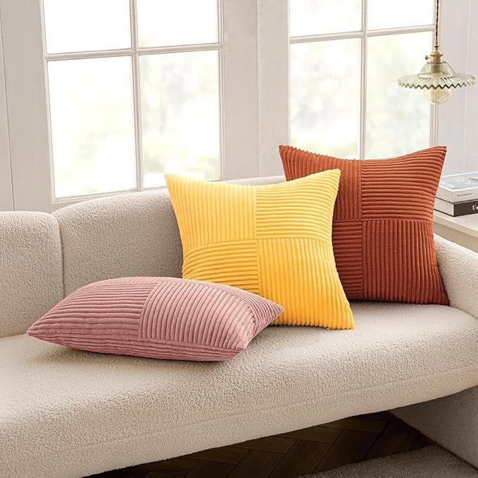 MIULEE Yellow Decorative Throw Pillow Covers 18x18 Inch - Image 5