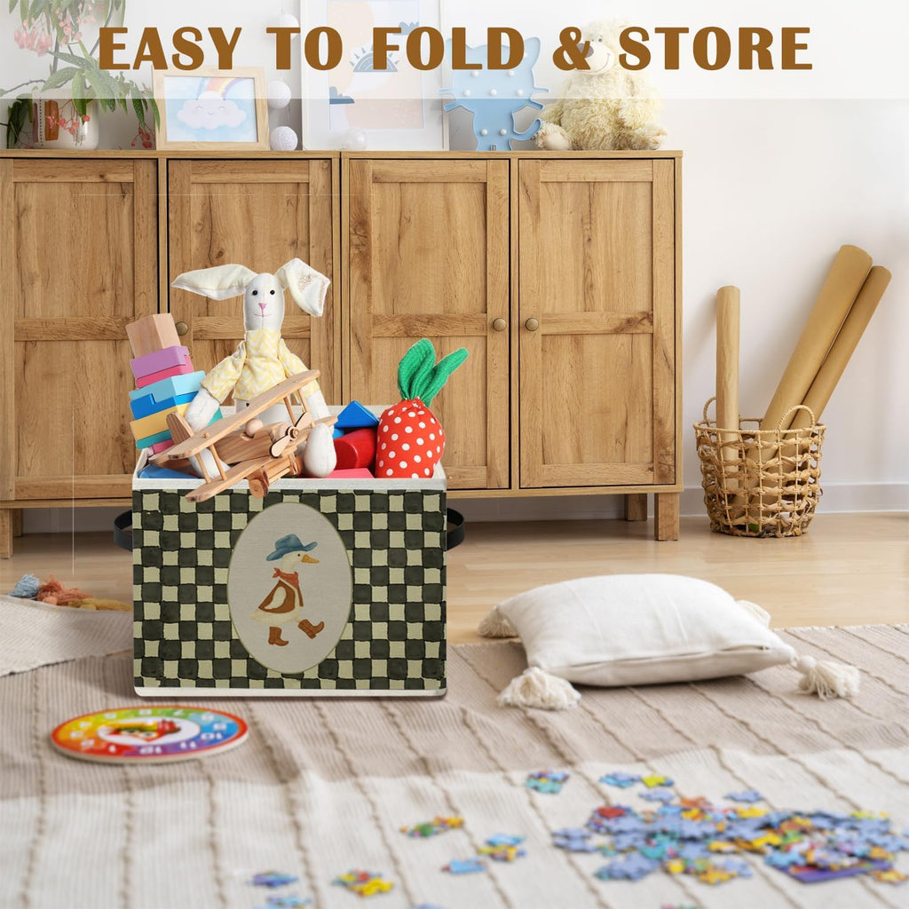 Goose Nursery Decor,Western Goose Storage Bins Box