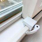 Prime-Line Sliding Window Lock for Vinyl Windows, White