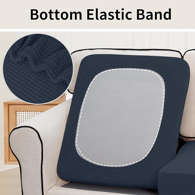 Easy-Going Stretch Individual Loveseat Couch Cushion Cover Sofa Cushion - Image 4