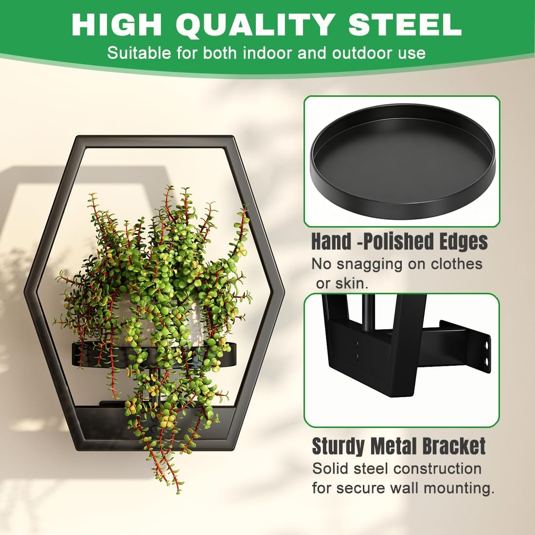 Wall Plant Holde Metal Hanging Planters Plant Stand Indoor Hanger