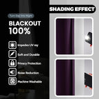 Yakamok 100% Blackout Curtains 84 Inch Length 2 Layers, Light Blocking Thermal - Image 4
