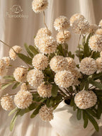 9 Pcs Fake Flowers Mini Artificial Chrysanthemum Mums Stems