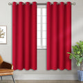 BGment Red Blackout Curtains 72 Inch Length 2 Panels Set, Grommet Thermal by BGment
