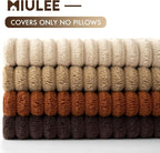 MIULEE Boho Farmhouse Throw Pillow Covers 18x18 Inch Set of 4 Rustic Mordern - Image 6
