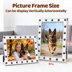 Dog Picture Frame - 5x7 Metal Cute Picture Frames,Pet Memorial Gifts for Dogs Perfect for Home Decor, Office Desk & Gifting to Pet Lovers
