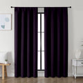 Simplebrand Ava BlackBerry Blackout Curtains by Simplebrand