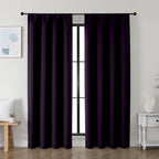 Simplebrand Ava BlackBerry Blackout Curtains by Simplebrand