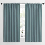 NICETOWN Greyish Blue Blackout Curtains Panels by NICETOWN