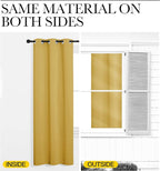 NICETOWN Yellow Blackout Drapes - Image 4