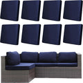 8Pcs Outdoor Cushion Covers, Patio Cushion Covers, Stretch Elastic Slipcovers by dreahoteztil