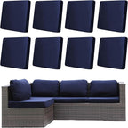 8Pcs Outdoor Cushion Covers, Patio Cushion Covers, Stretch Elastic Slipcovers by dreahoteztil