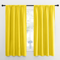 NICETOWN Bright Yellow Blackout Curtains 63 inches Long by NICETOWN