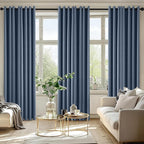 MIULEE Stone Blue Blackout Curtains - Image 6