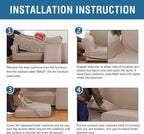H.VERSAILTEX 4 Piece Stretch Sofa Covers - Image 6