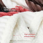 PU MEI Sherpa Blanket Twin Plaid Thick Bed Blanket, 60”*80” Super Soft Flannel - Image 5