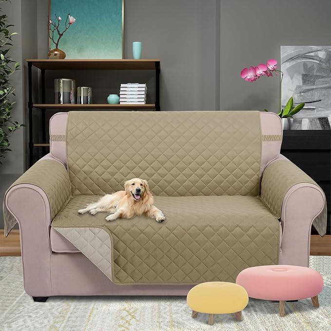 U-NICE HOME Loveseat Sofa Cover Reversible Couch Cover - Image 2