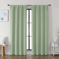 Simplebrand Ava Light Green Blackout Curtains by Simplebrand