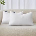 MIULEE 12x24 Inches Pillow Inserts Pack of 2, Decorative Throw Pillow Inserts by MIULEE