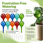 Plant Watering Globes 10 Pack– Self Watering Bulbs, Indoor & Outdoor Plants