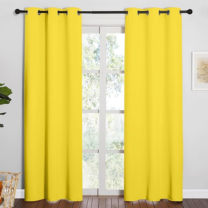 NICETOWN 84 inches Curtains for Office and Theater, Thermal Insulated Solid by NICETOWN