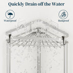Corner Shower Caddy Stand - Rustproof Bathroom Organizer&Storage