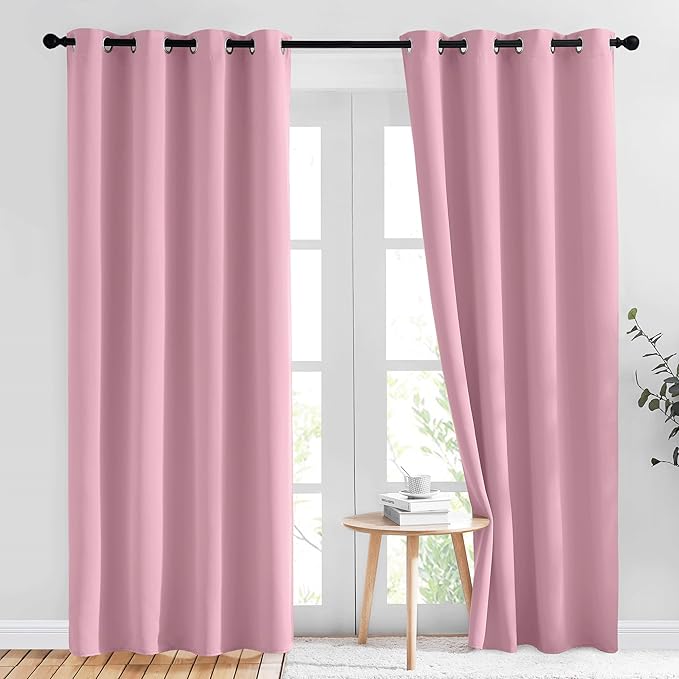 NICETOWN Crystal Pink Blackout Curtains by NICETOWN