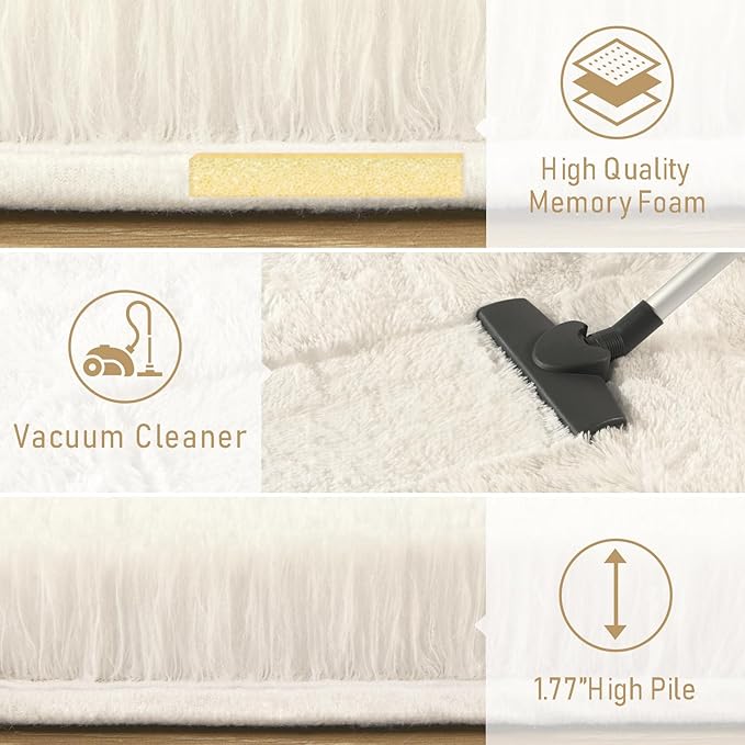 LOCHAS Ultra Soft Indoor Modern Area Rugs Fluffy Living Room Carpets - Image 6