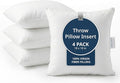 LANE LINEN 4 Pack 18x18 White Throw Pillow Inserts by LaneLinen