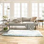 Ashler faux fur rug, Fluffy Shaggy Area Rug Ultra Soft 2.2 x 6 Feet Rectangle by AshlerHomeDeco