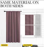 NICETOWN Kitchen Curtains, Dry Rose, Short Blackout Curtains & Drapes, Thermal - Image 5