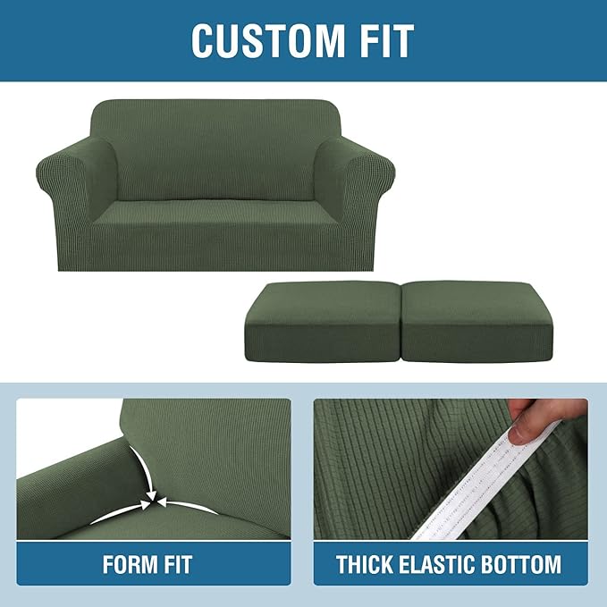 H.VERSAILTEX 3 Piece Stretch Sofa Covers - Image 4