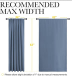 NICETOWN Blackout Curtains for Bedroom, Window Treatment Energy Saving Thermal - Image 7