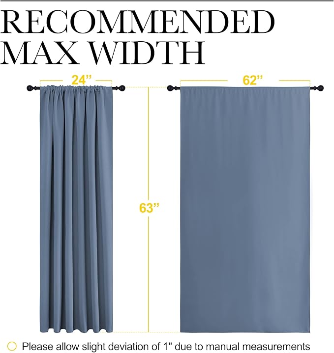 NICETOWN Blackout Curtains for Bedroom, Window Treatment Energy Saving Thermal - Image 7