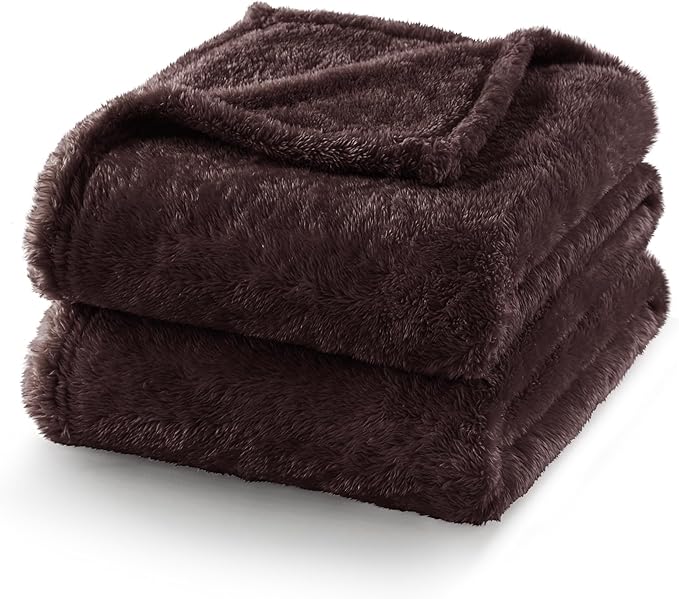 Exclusivo Mezcla Plush Fuzzy Fleece Bed Blanket King Size, Super Soft, Fluffy - Image 4